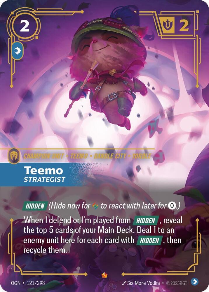 Teemo - Strategist 121/298 (Origins)  - Foil | Good Games North