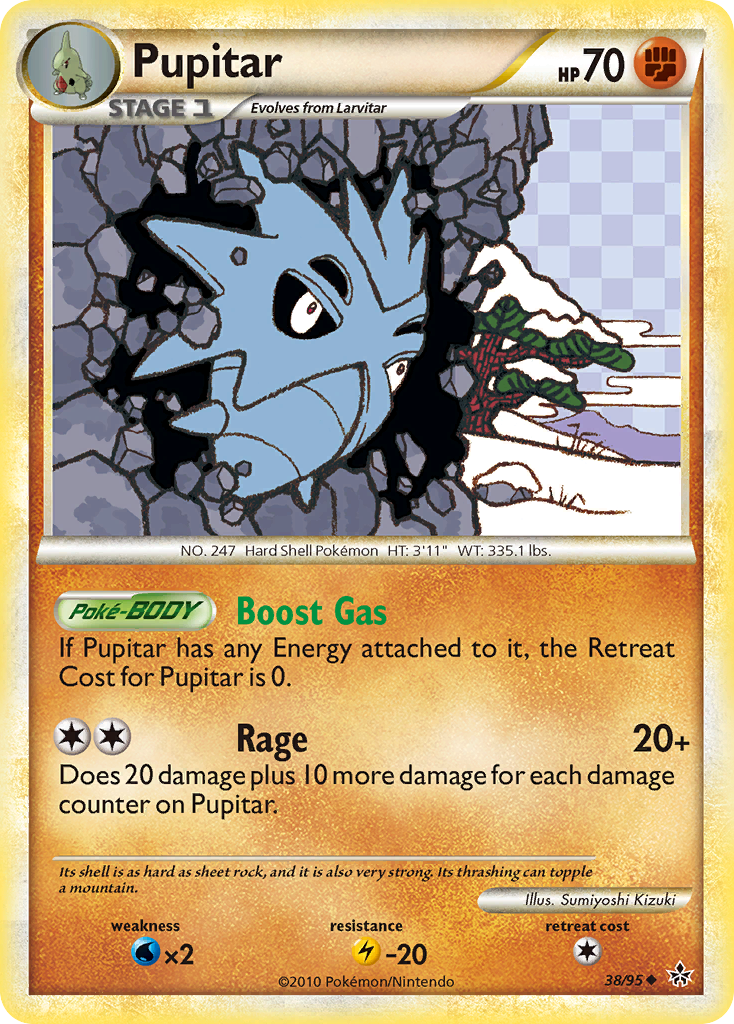 Pupitar (38/95) [HeartGold & SoulSilver: Unleashed] | Good Games North