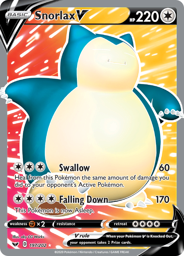 Snorlax V (197/202) [Sword & Shield: Base Set] | Good Games North