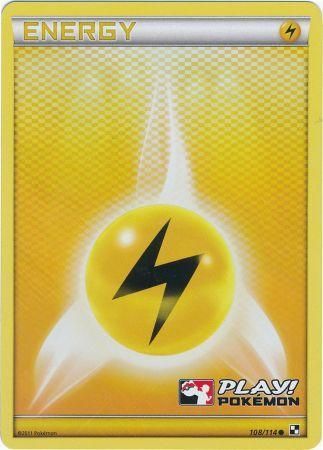 Lightning Energy (108/114) (Play Pokemon Promo) [Black & White: Base Set] | Good Games North