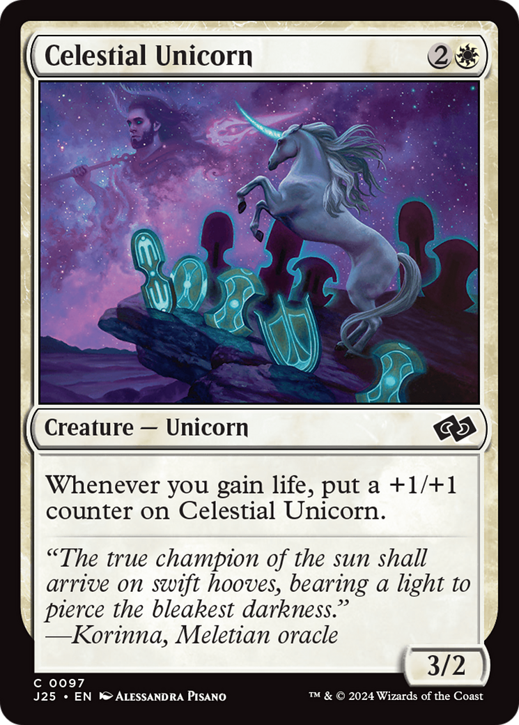 Celestial Unicorn [Foundations Jumpstart] | Good Games North