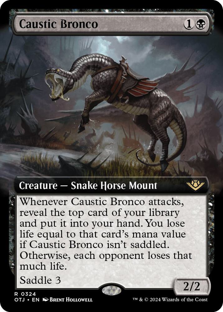 Caustic Bronco Extended Art (Outlaws of Thunder Junction)  | Good Games North