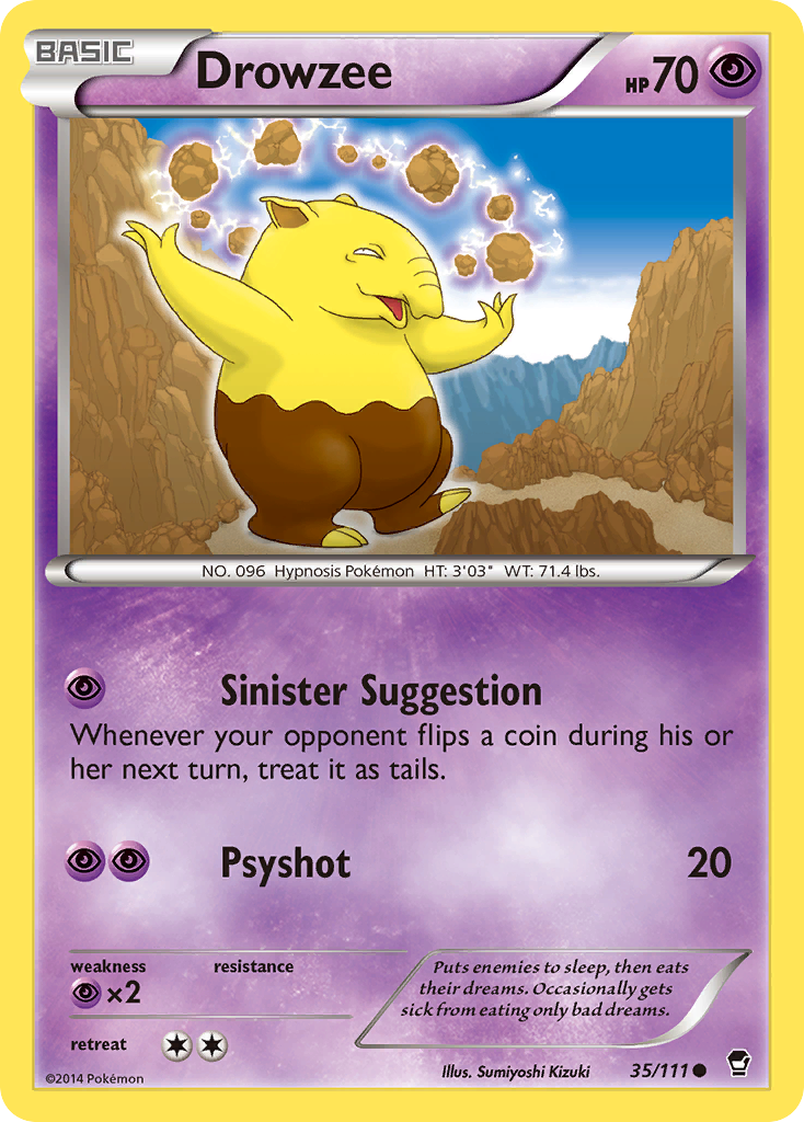Drowzee (35/111) [XY: Furious Fists] | Good Games North