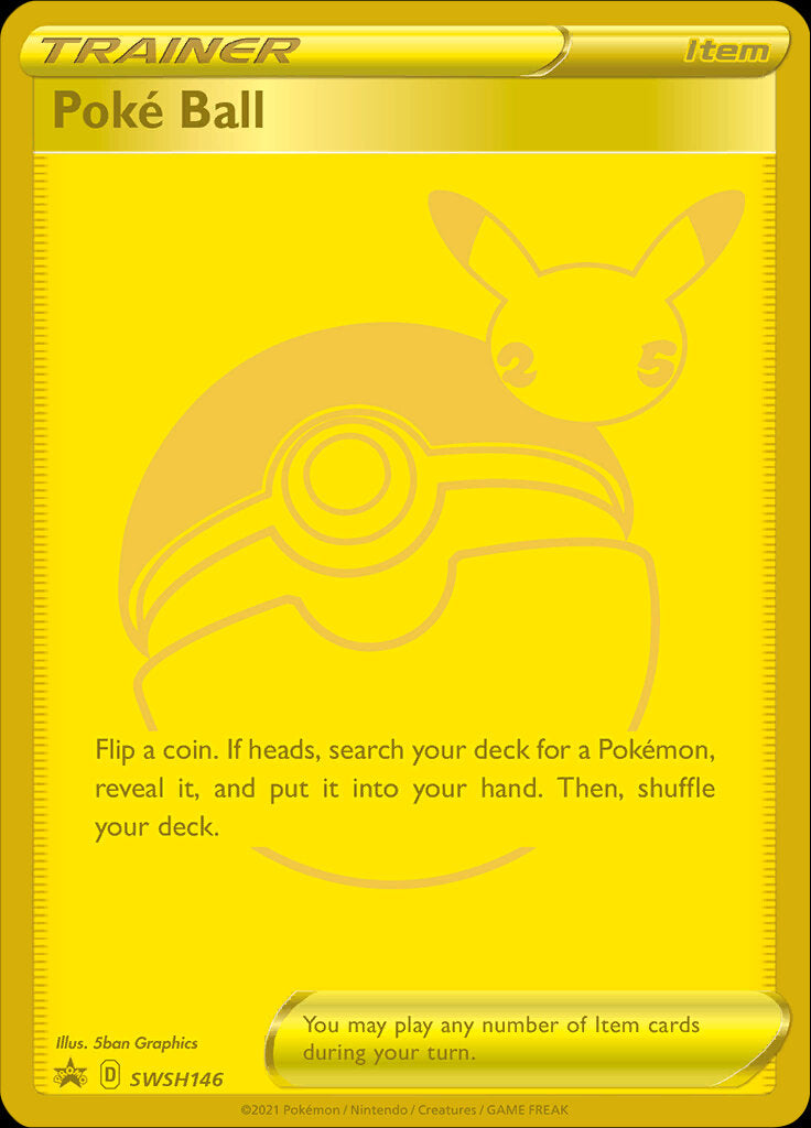Poke Ball (SWSH146) (Celebrations) [Sword & Shield: Black Star Promos] | Good Games North