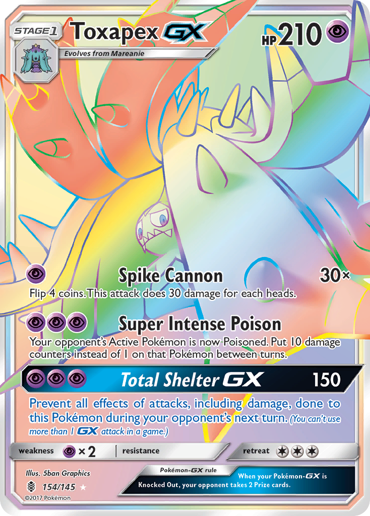Toxapex GX (154/145) [Sun & Moon: Guardians Rising] | Good Games North