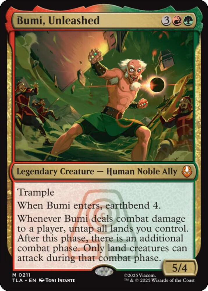 Bumi Unleashed 211 (Avatar: The Last Airbender)  - Foil | Good Games North