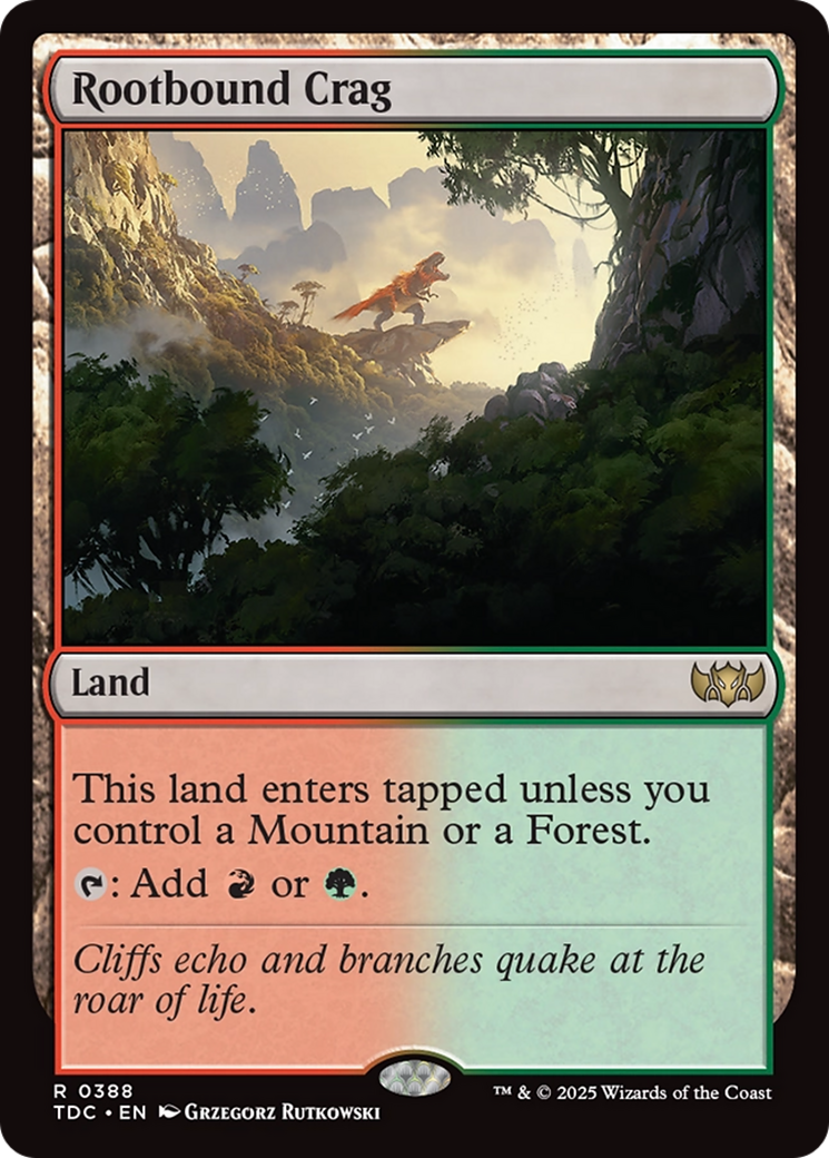 Rootbound Crag [Tarkir: Dragonstorm Commander] | Good Games North