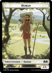 Human // Food (0013) Double-Sided Token [Wilds of Eldraine Tokens] | Good Games North