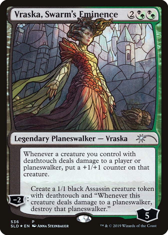 Vraska, Swarm's Eminence (Stained Glass) [Secret Lair Drop Promos] | Good Games North