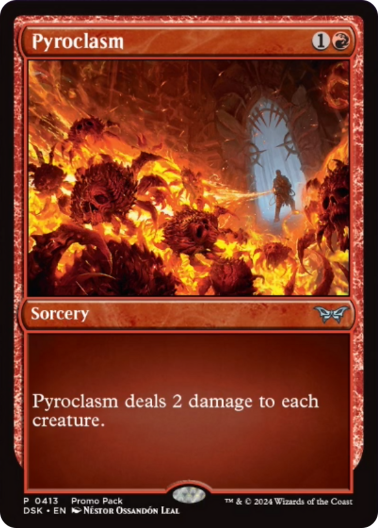 Pyroclasm (Promo Pack) [Duskmourn: House of Horror Promos] | Good Games North