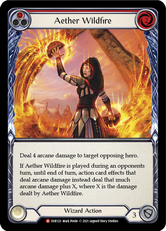 Aether Wildfire [EVR123] (Everfest)  1st Edition Rainbow Foil | Good Games North