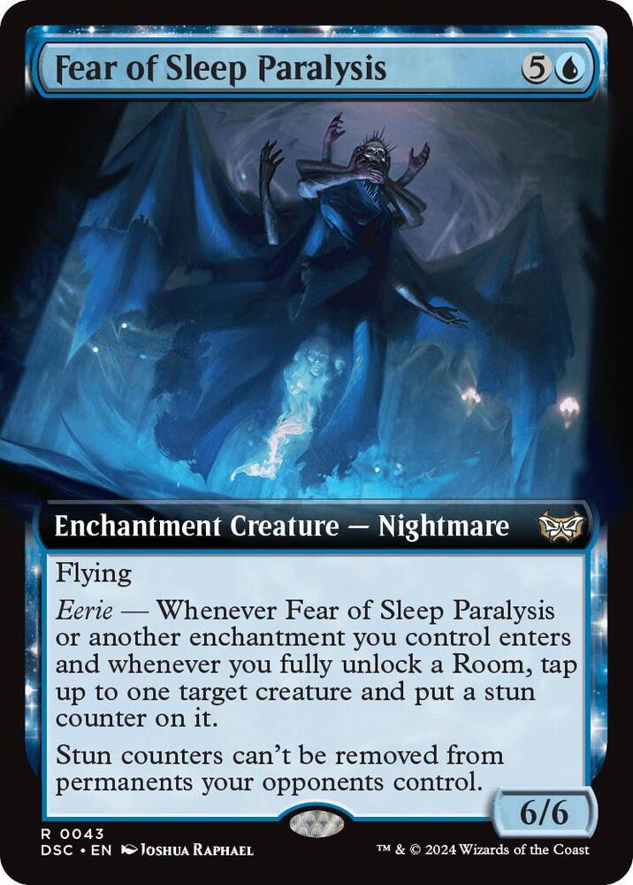 Fear of Sleep Paralysis Extended Art (Commander: Duskmourn: House of Horror)  | Good Games North