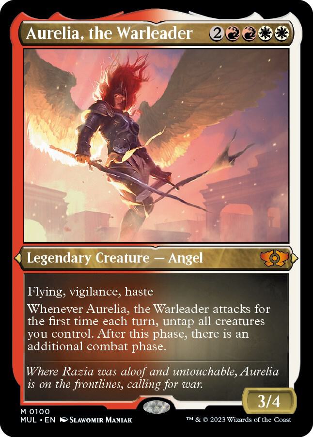 Aurelia, the Warleader 100 (March of the Machine: Multiverse Legends)  - Etched Foil | Good Games North
