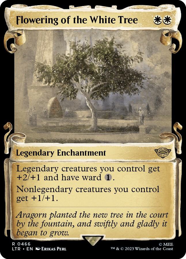 Flowering of the White Tree Showcase Scrolls (Universes Beyond: The Lord of the Rings: Tales of Middle-earth)  - Foil | Good Games North