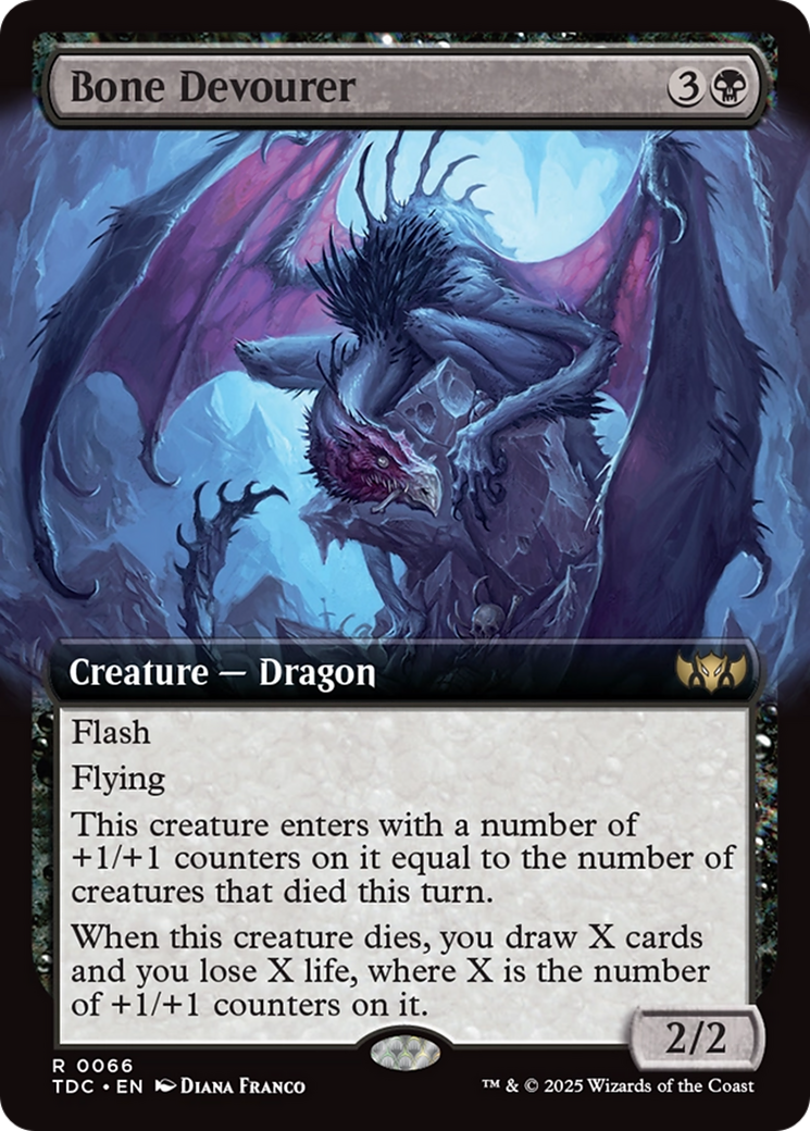 Bone Devourer (Extended Art) [Tarkir: Dragonstorm Commander] | Good Games North