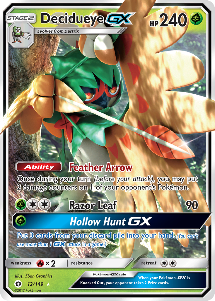 Decidueye GX (12/149) [Sun & Moon: Base Set] | Good Games North