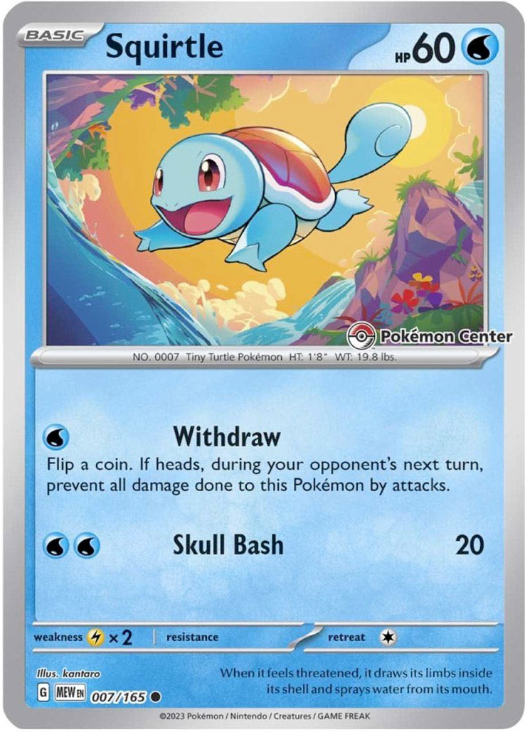 Squirtle (007/165) (Pokemon Center) [Scarlet & Violet 151] | Good Games North