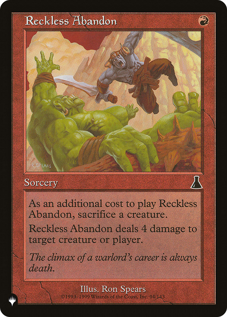 Reckless Abandon [The List] | Good Games North