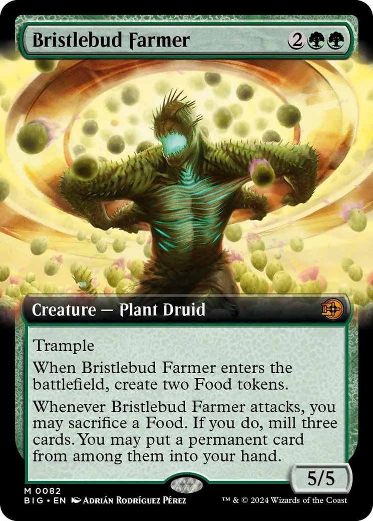Bristlebud Farmer (Extended Art) [Outlaws of Thunder Junction: The Big Score] | Good Games North