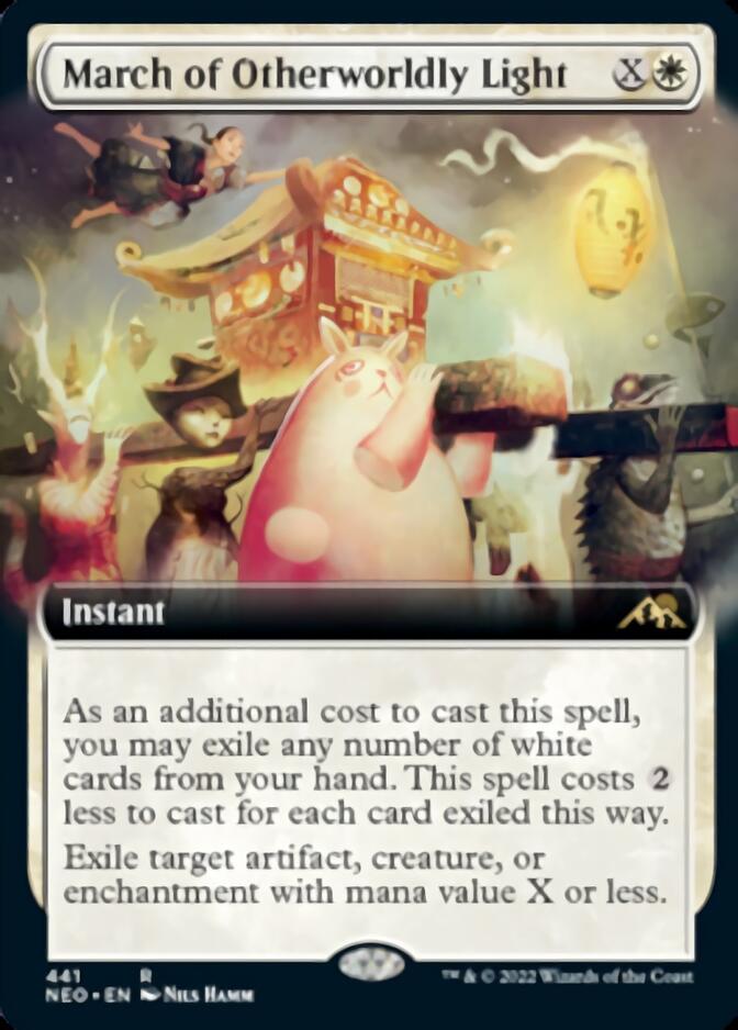 March of Otherworldly Light (Extended Art) [Kamigawa: Neon Dynasty] | Good Games North