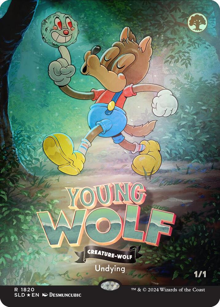 Young Wolf Rainbow Foil (Secret Lair Drop Series)  - undefined | Good Games North