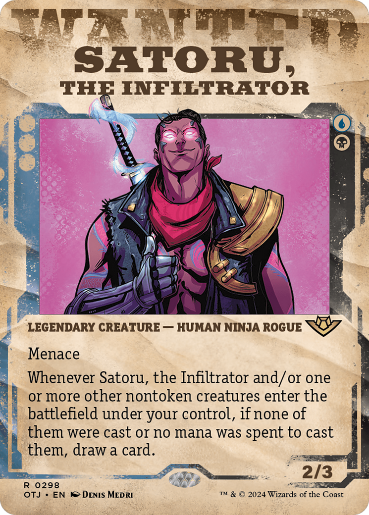 Satoru, the Infiltrator (Showcase) [Outlaws of Thunder Junction] | Good Games North