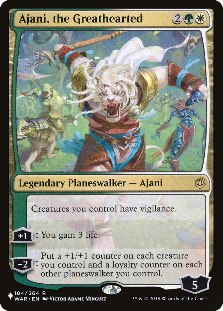 Ajani, the Greathearted [The List] | Good Games North