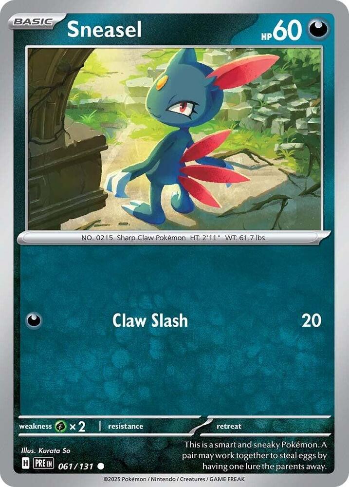 Sneasel (061/131) [Scarlet & Violet: Prismatic Evolutions] | Good Games North