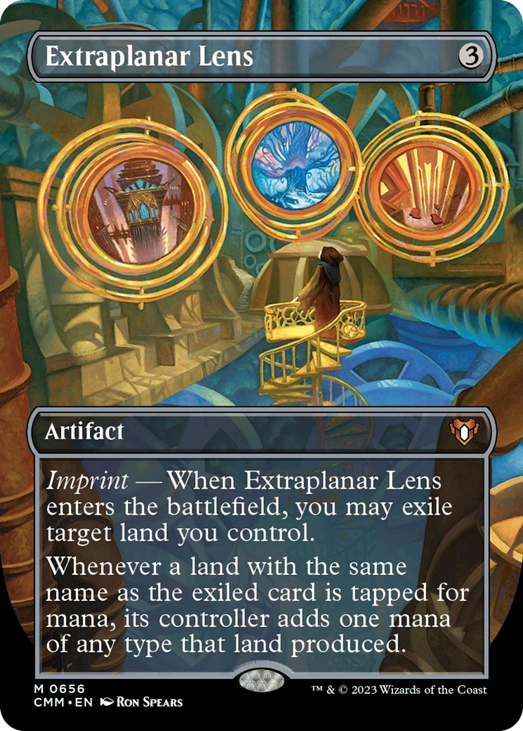 Extraplanar Lens (Borderless Alternate Art) [Commander Masters] | Good Games North