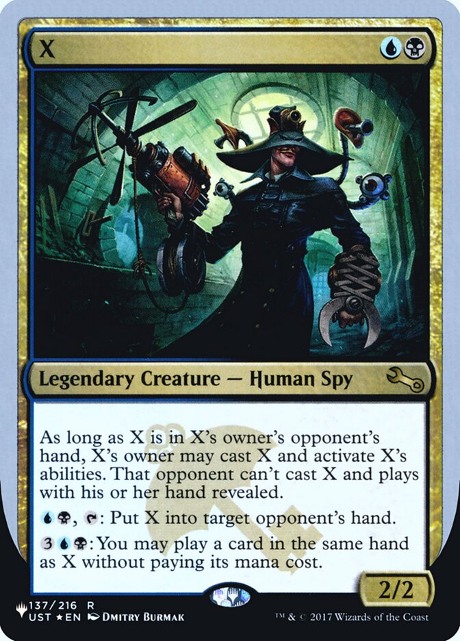 X (Unfinity Foil Edition) [The List] | Good Games North