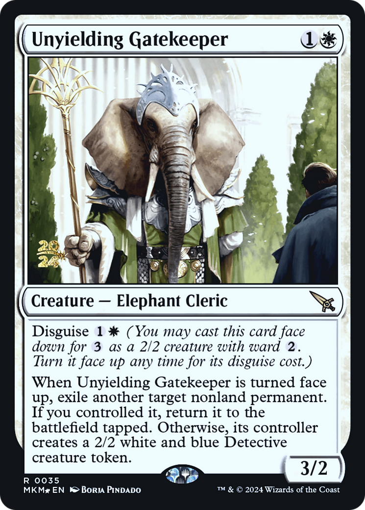 Unyielding Gatekeeper [Murders at Karlov Manor Prerelease Promos] | Good Games North