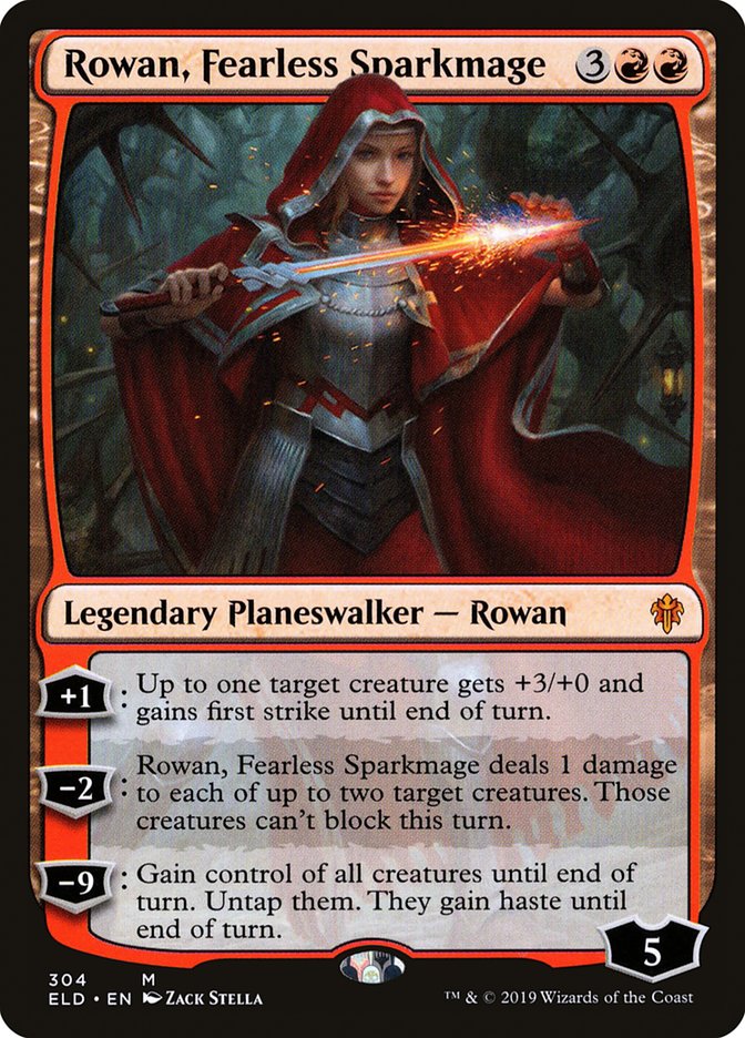 Rowan, Fearless Sparkmage (Throne of Eldraine)  - Foil | Good Games North