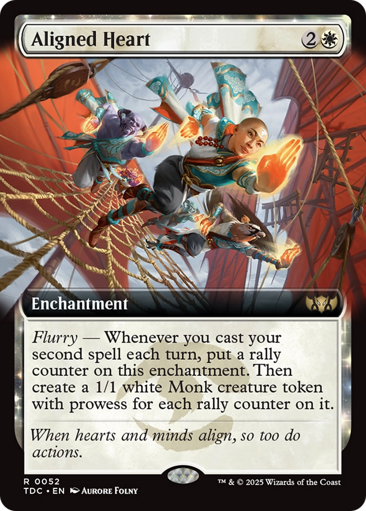 Aligned Heart (Extended Art) [Tarkir: Dragonstorm Commander] | Good Games North