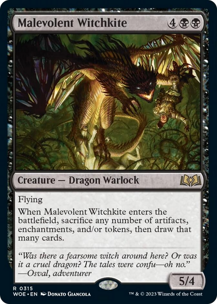 Malevolent Witchkite [Wilds of Eldraine] | Good Games North