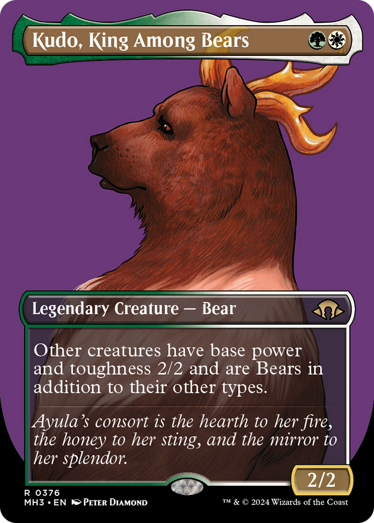 Kudo, King Among Bears (Borderless) [Modern Horizons 3] | Good Games North