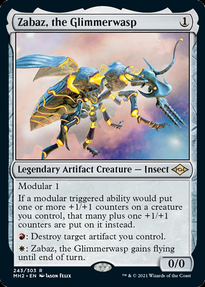 Zabaz, the Glimmerwasp [Modern Horizons 2] | Good Games North