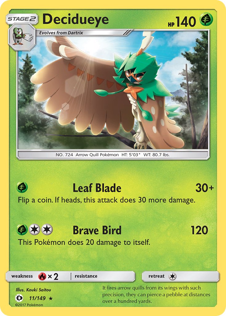 Decidueye (11/149) (Theme Deck Exclusive) [Sun & Moon: Base Set] | Good Games North