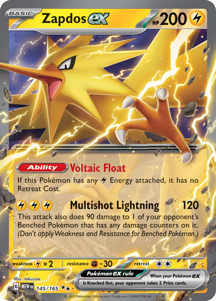 Zapdos ex (145/165) [Scarlet & Violet 151] | Good Games North