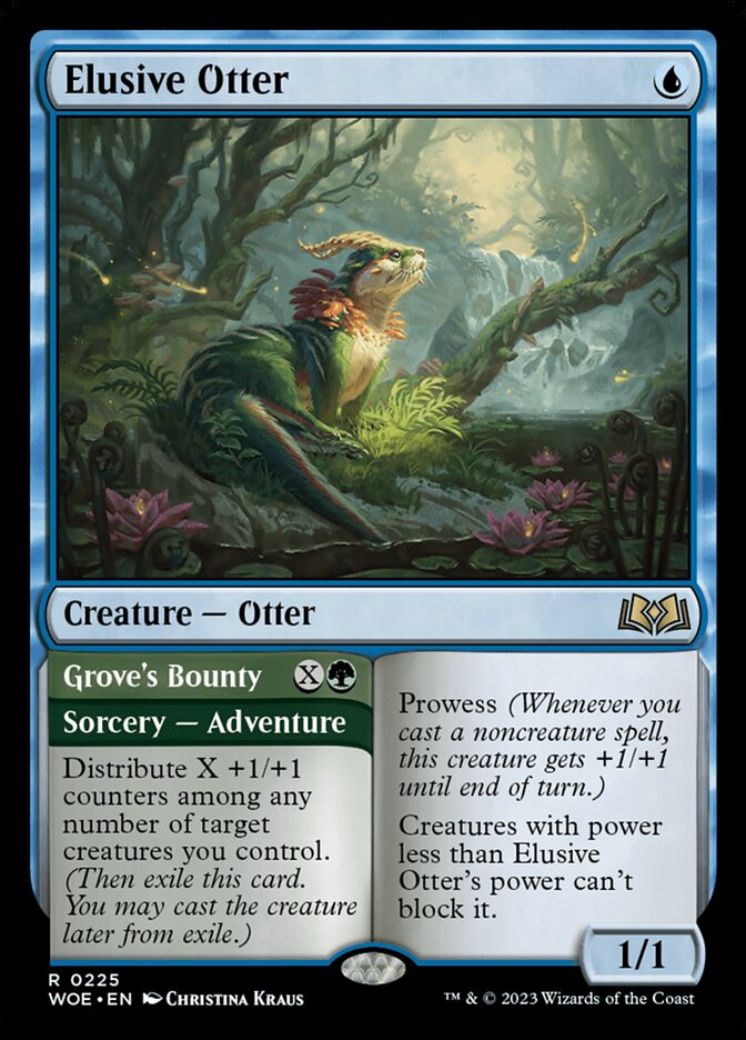 Elusive Otter // Grove's Bounty 225 (Wilds of Eldraine)  | Good Games North
