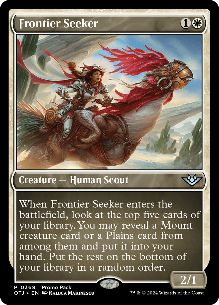Frontier Seeker (Promo Pack) [Outlaws of Thunder Junction Promos] | Good Games North