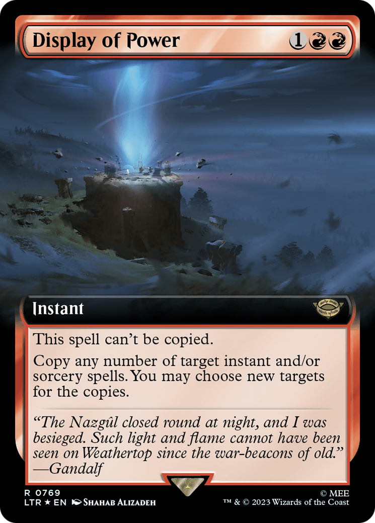 Display of Power (Extended Art) (Surge Foil) [The Lord of the Rings: Tales of Middle-Earth] | Good Games North