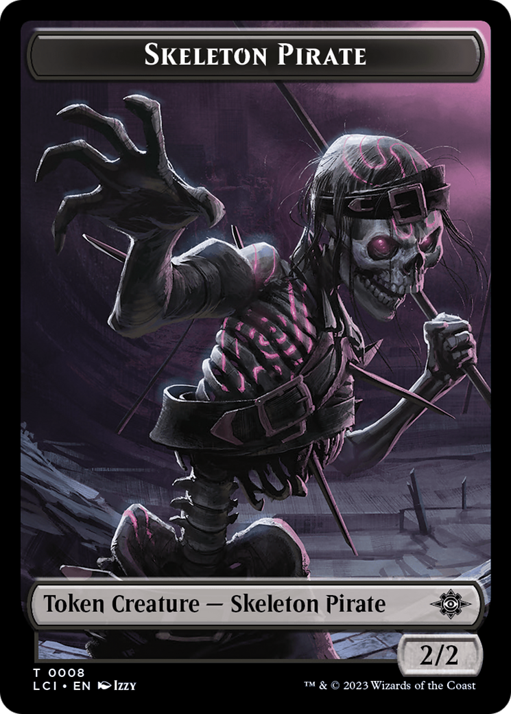 Gnome // Skeleton Pirate Double-Sided Token [The Lost Caverns of Ixalan Tokens] | Good Games North