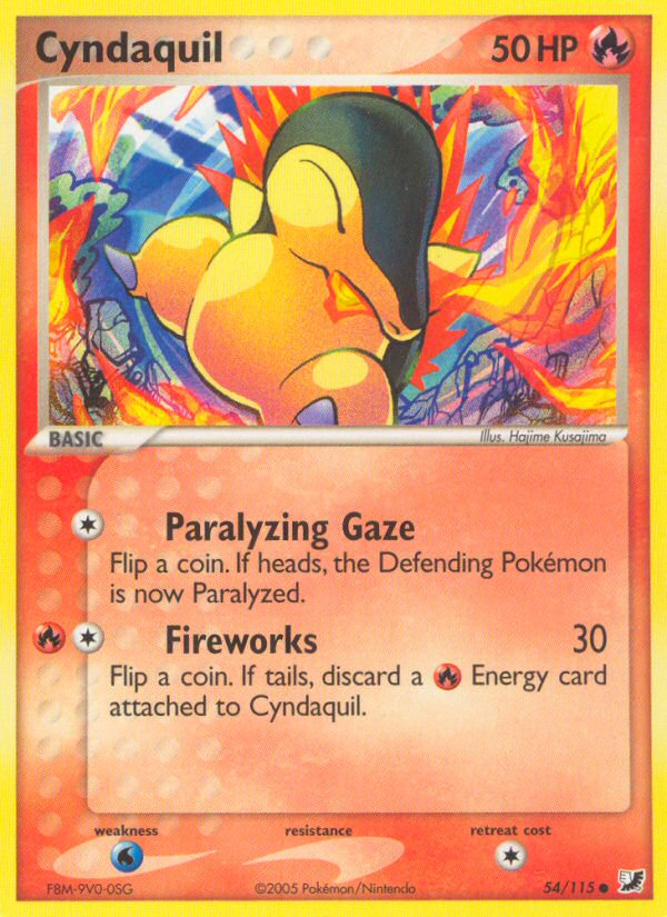 Cyndaquil (54/115) [EX: Unseen Forces] | Good Games North