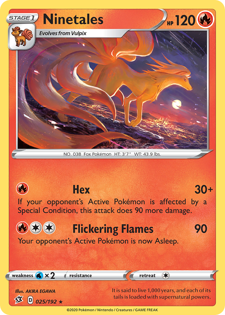 Ninetales (025/192) [Sword & Shield: Rebel Clash] | Good Games North
