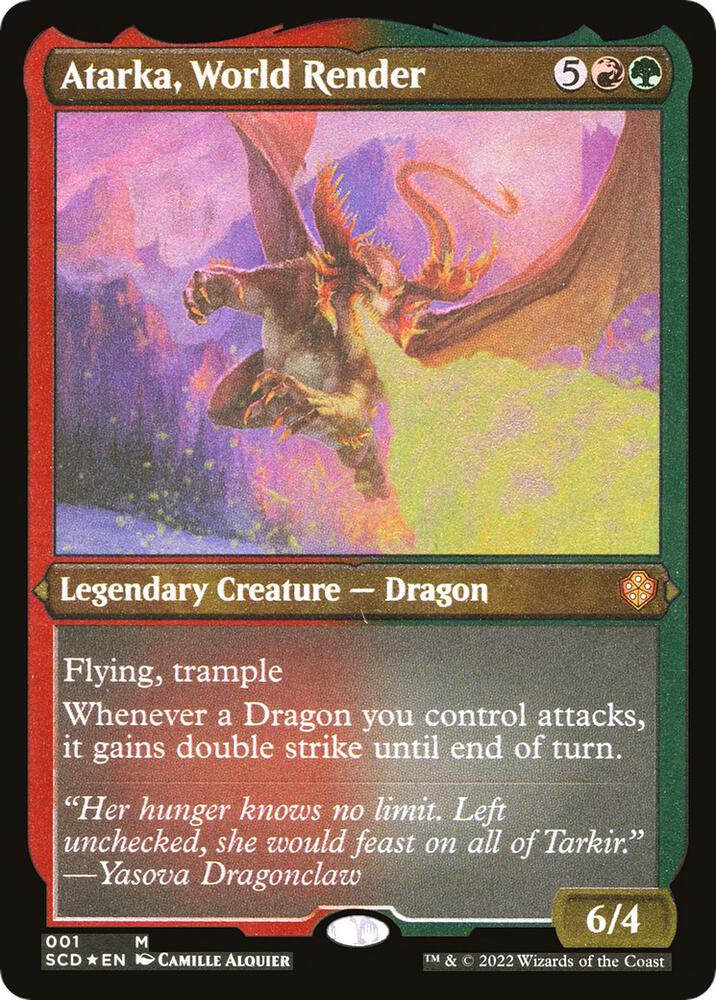 Atarka, World Render 1 (Starter Commander Decks)  - Etched Foil | Good Games North