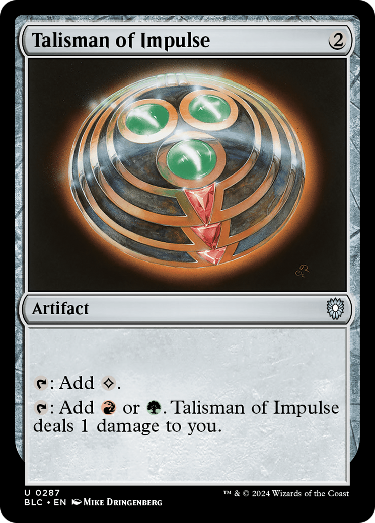 Talisman of Impulse [Bloomburrow Commander] | Good Games North