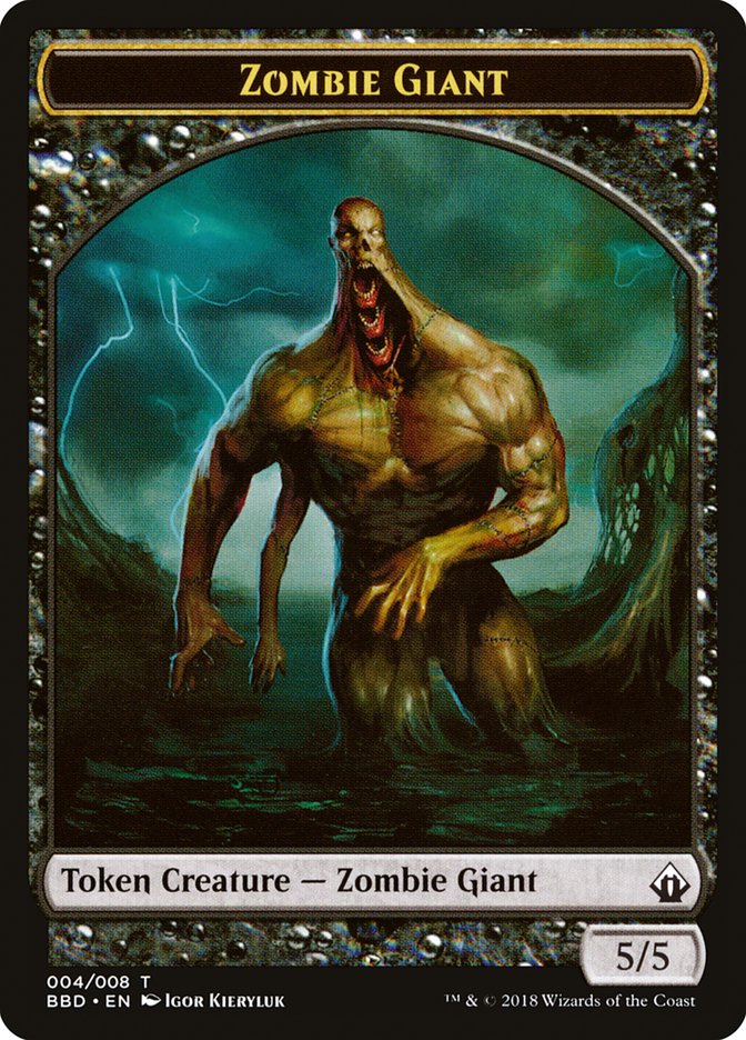 Zombie Giant Token [Battlebond Tokens] | Good Games North