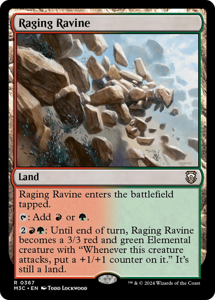 Raging Ravine (Ripple Foil) [Modern Horizons 3 Commander] | Good Games North