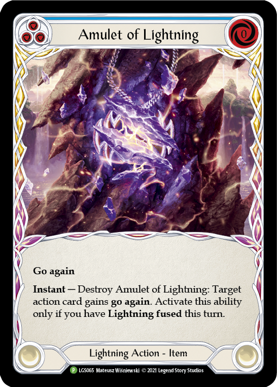 Amulet of Lightning [LGS065] (Promo)  Cold Foil | Good Games North