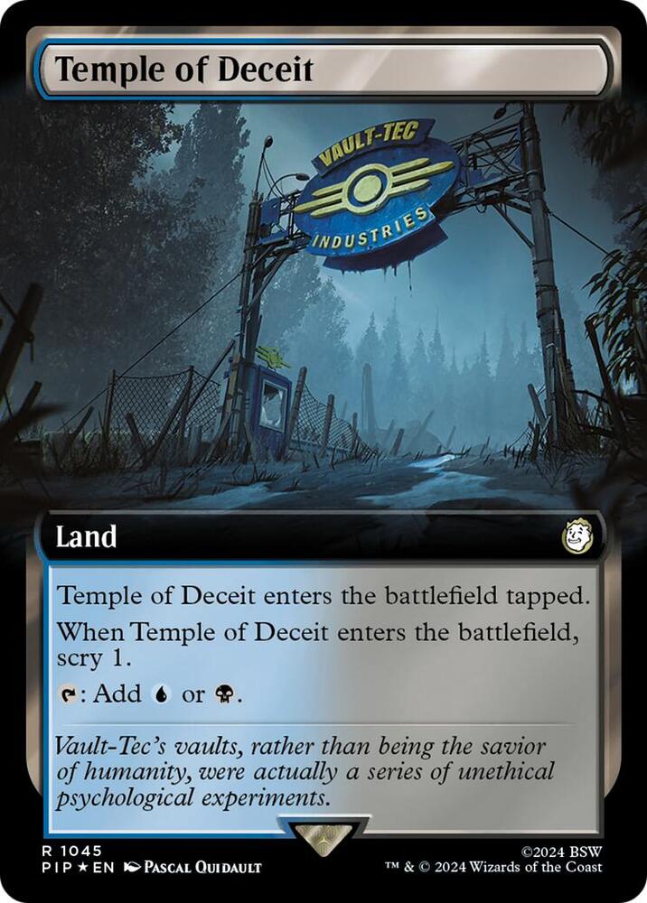 Temple of Deceit 1045 (Universes Beyond: Fallout)  - Foil | Good Games North